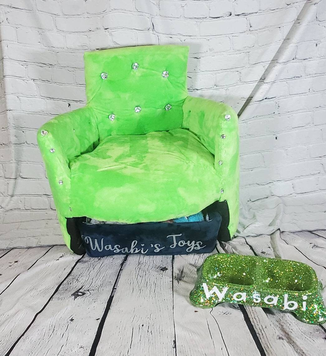 Luxury pet chair, pet parson chair, pet bed with toy box, dog parson chair, personalize pet chair, pet furniture, furniture for dogs