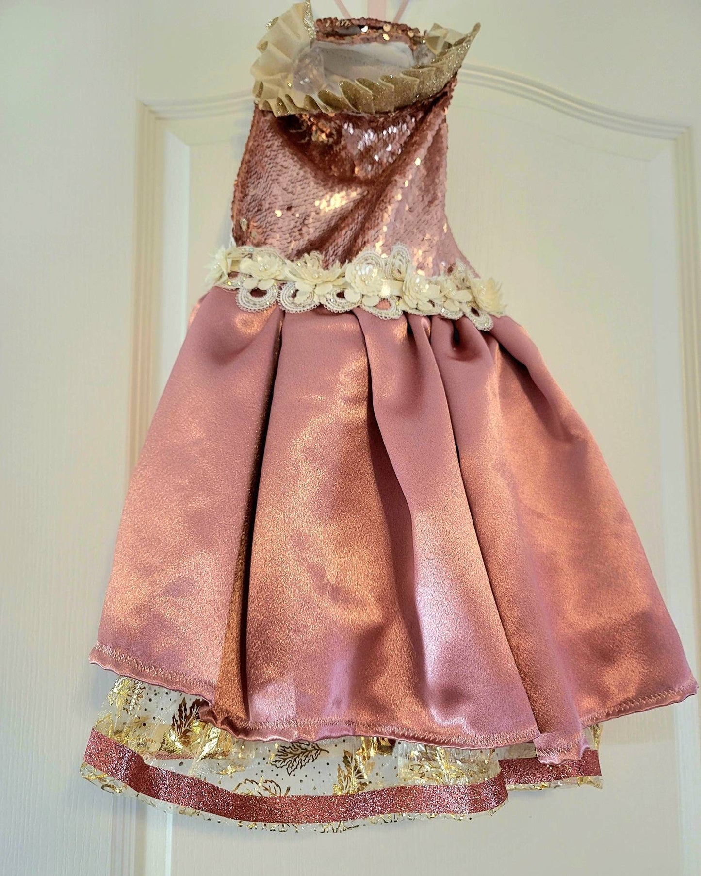 Valentine pet dress, Sequin pet dress, new years eve pet, sequin dog dress, wedding pet dress, doggy couture, pet couture, pink pet dress