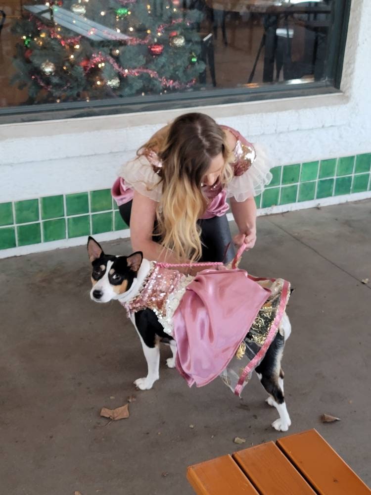 Valentine pet dress, Sequin pet dress, new years eve pet, sequin dog dress, wedding pet dress, doggy couture, pet couture, pink pet dress