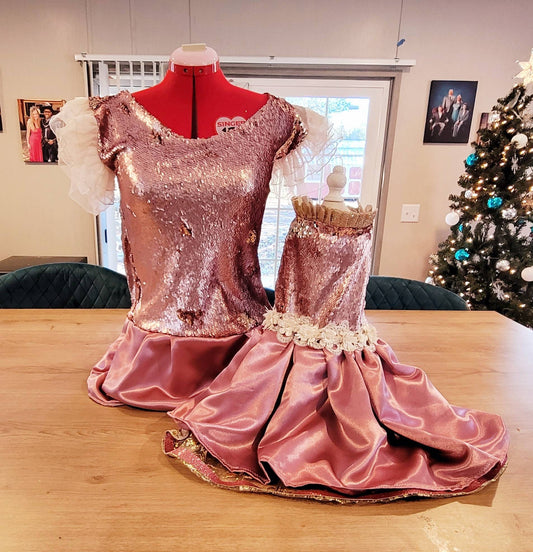 Valentine pet dress, Sequin pet dress, new years eve pet, sequin dog dress, wedding pet dress, doggy couture, pet couture, pink pet dress