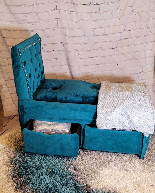 Upholstery pet bed, teal pet bed, storage pet bed, Upholstery dog bed, luxury dog bed, luxury pet bed, Upholstery pet furniture, pet beds