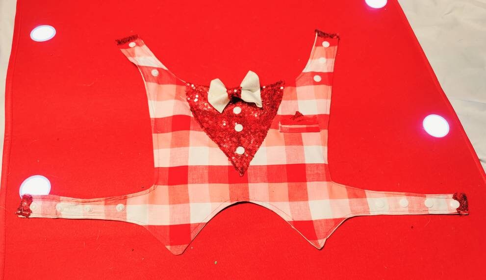 Valentine pet vest, Valentine dog vest, Valentine cat vest, pet vest, vest for pets, Valentine pet tuxedo, dog tuxedo, cat tuxedo