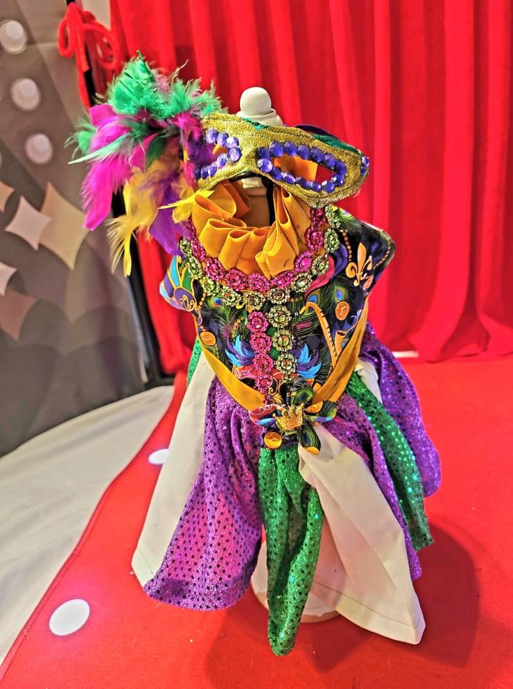 Pet Mardi Gras Costume, Dog Mardi Gras Costume, Mardi Gras Pet Dress, Fat Tuesday Pet Costume, Mardi Gras Pet, Mardi Gras dog cat dress