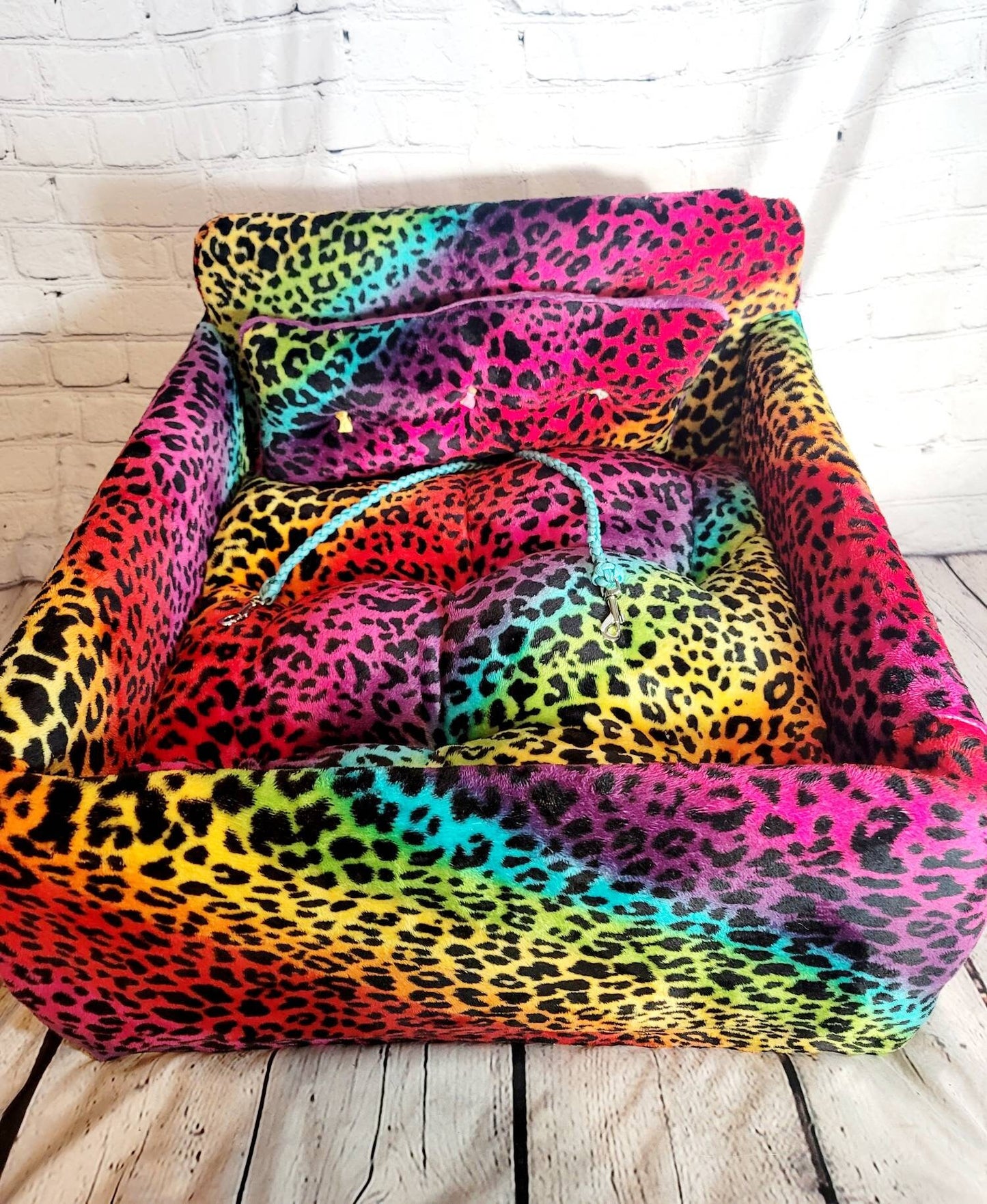 Rainbow Leopard Booster Car Pet Seat,booster pet seat,dog booster pet seat,dog car seat,cat seat,booster seat