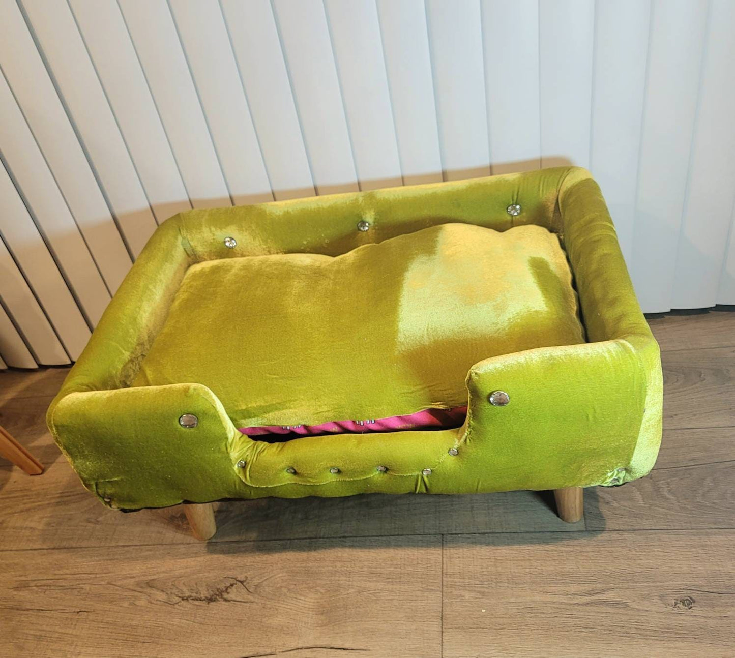 Velvet luxury pet bed, luxury dog bed, stretch Velvet pet bed, pet furniture, Upholstered pet bed, Courture pet beds, Courture dog beds