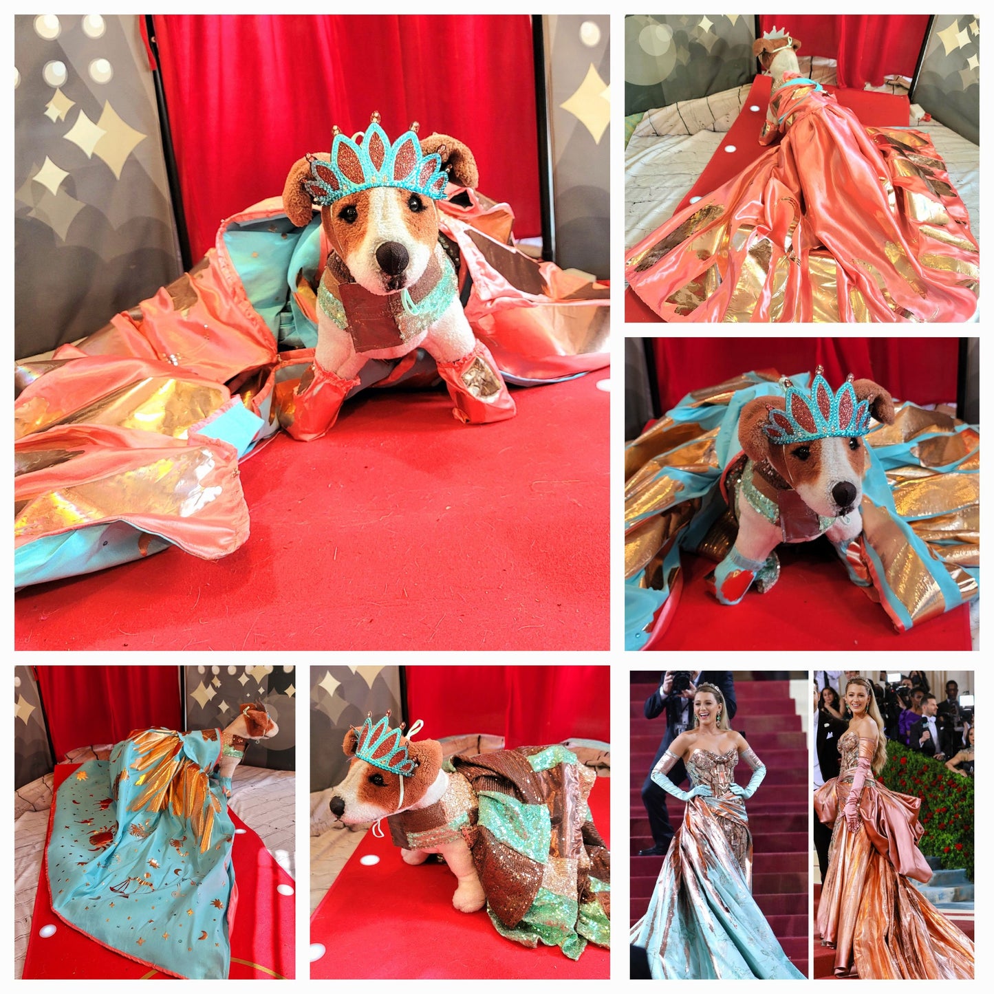 - Statue liberty pet dress, empire state pet dress, blake lively new York pet dress, mutt gala pet costume, blake lively dog costume