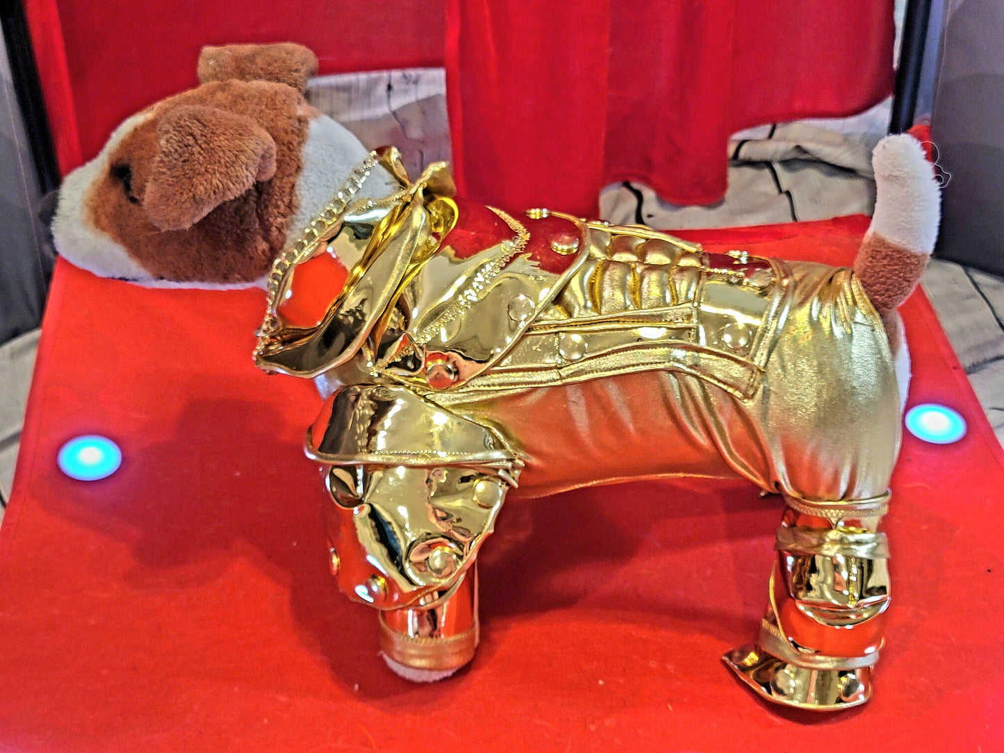 - Gold armour pet costume, Gold armour dog costume, Lil Nas X gold pet costume, mutt gala pet costume, gold robotic pet costume, c3po pet