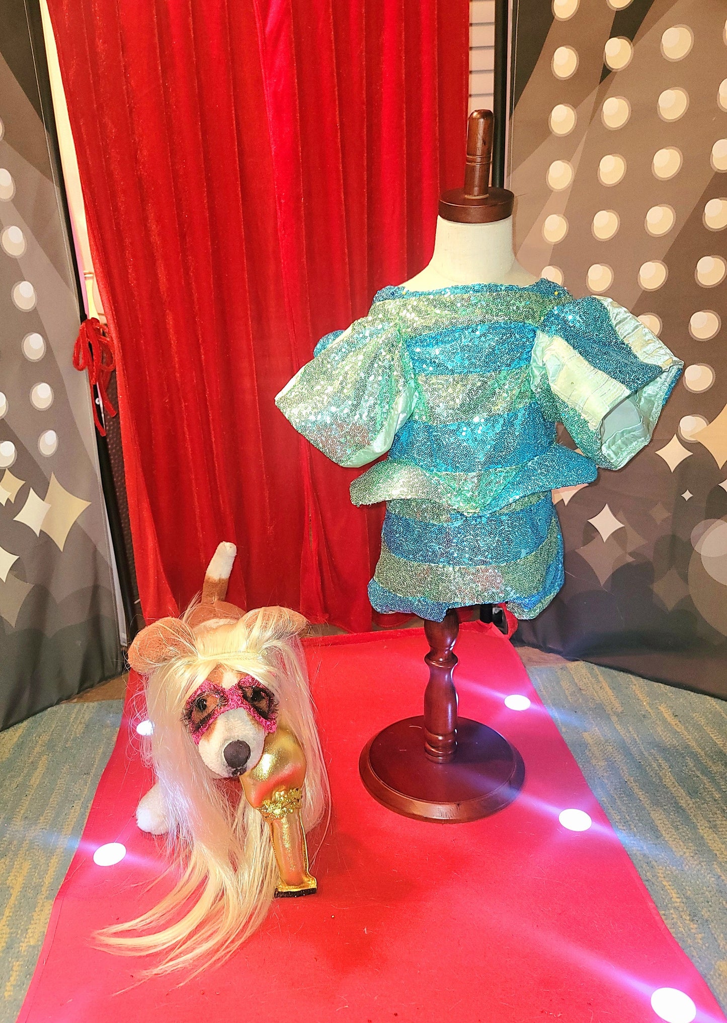 Lady Gaga Concert pet costume, Lady Gaga concert dog costume, Pop Singer pet costume, Halloween Pet Costume, Lady Gaga dog costume
