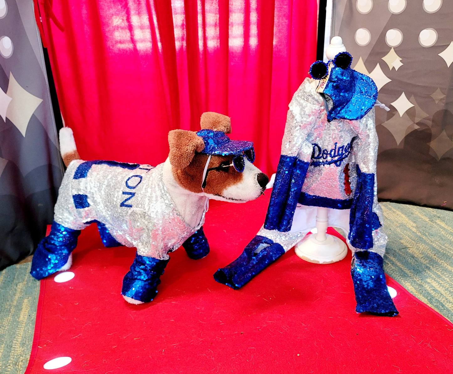 - Elton John Dodger sequin pet costume, Elton John Dodger dog costume, Elton cat costume