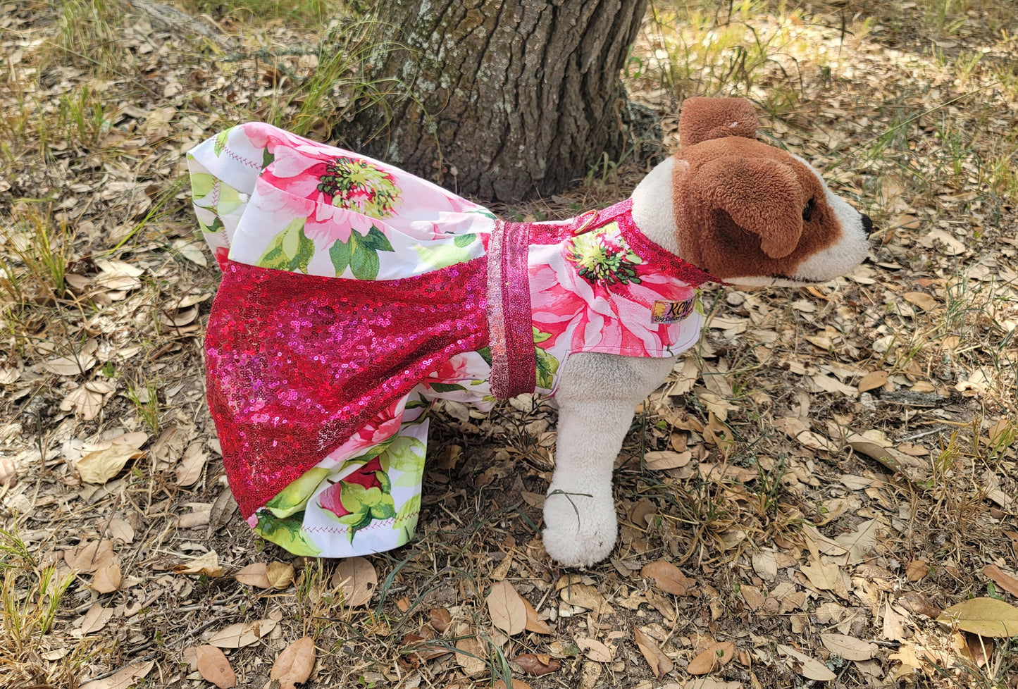 Rose Pet dress, flower Pet dress, rose cat dress, rose dog dress, flower cat dress, flower dog dress, pet dresses, sequin pet dress