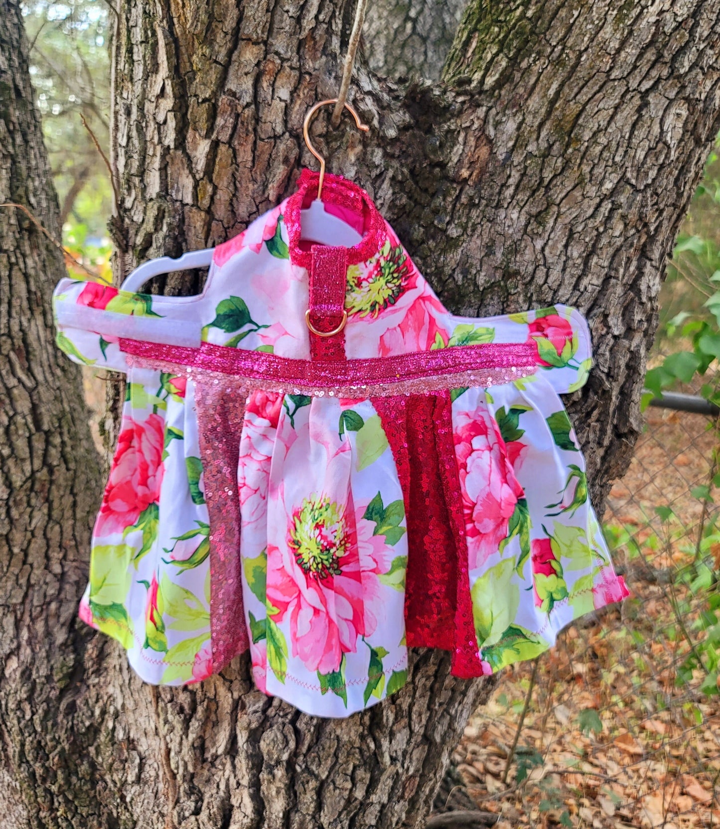 Rose Pet dress, flower Pet dress, rose cat dress, rose dog dress, flower cat dress, flower dog dress, pet dresses, sequin pet dress
