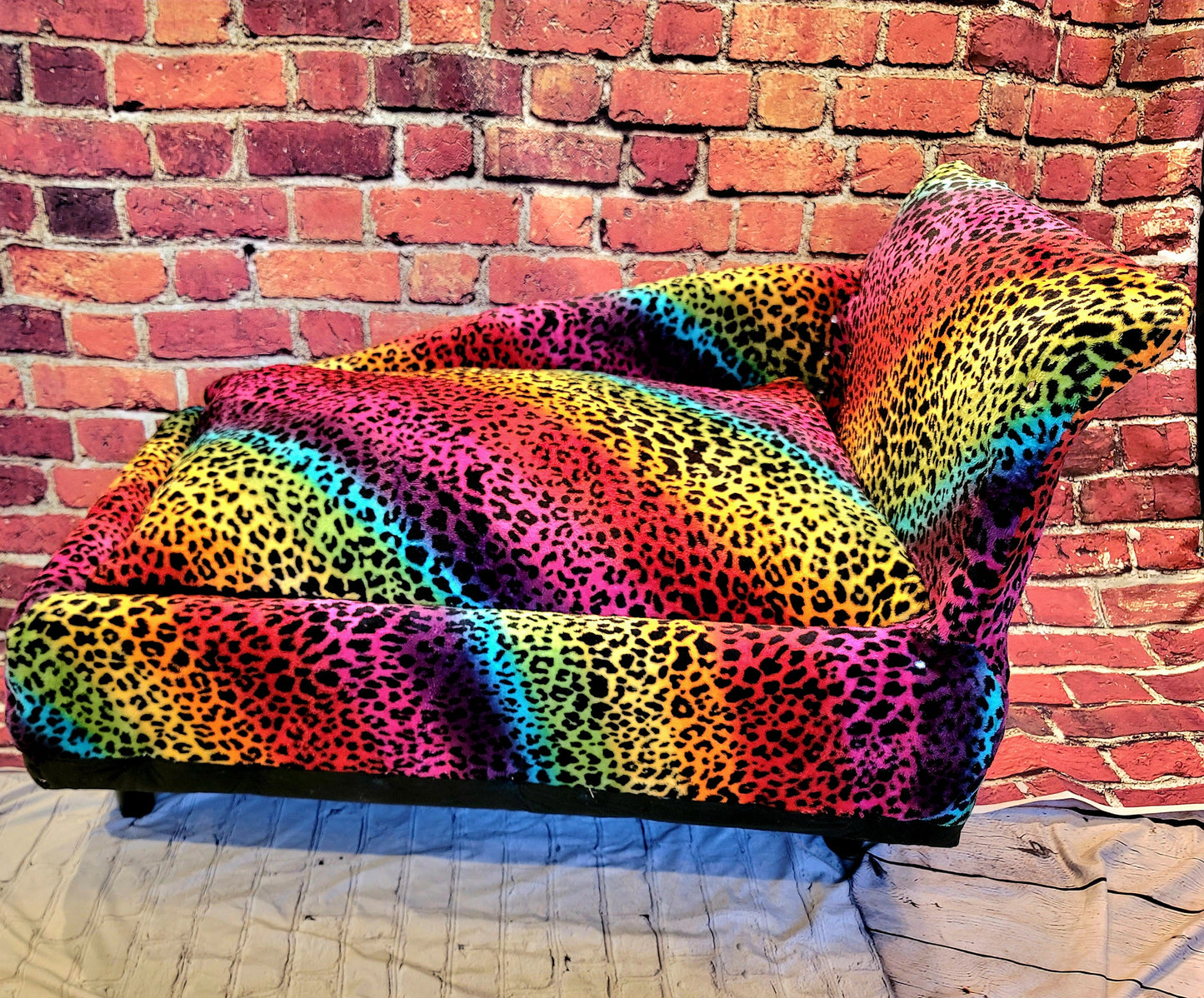 Pet Chaise Lounge, Rainbow Chaise Bed, Pet Chaise Bed, Dog Chaise, Cat Chaise Pet Furniture, Chaise furniture for pets