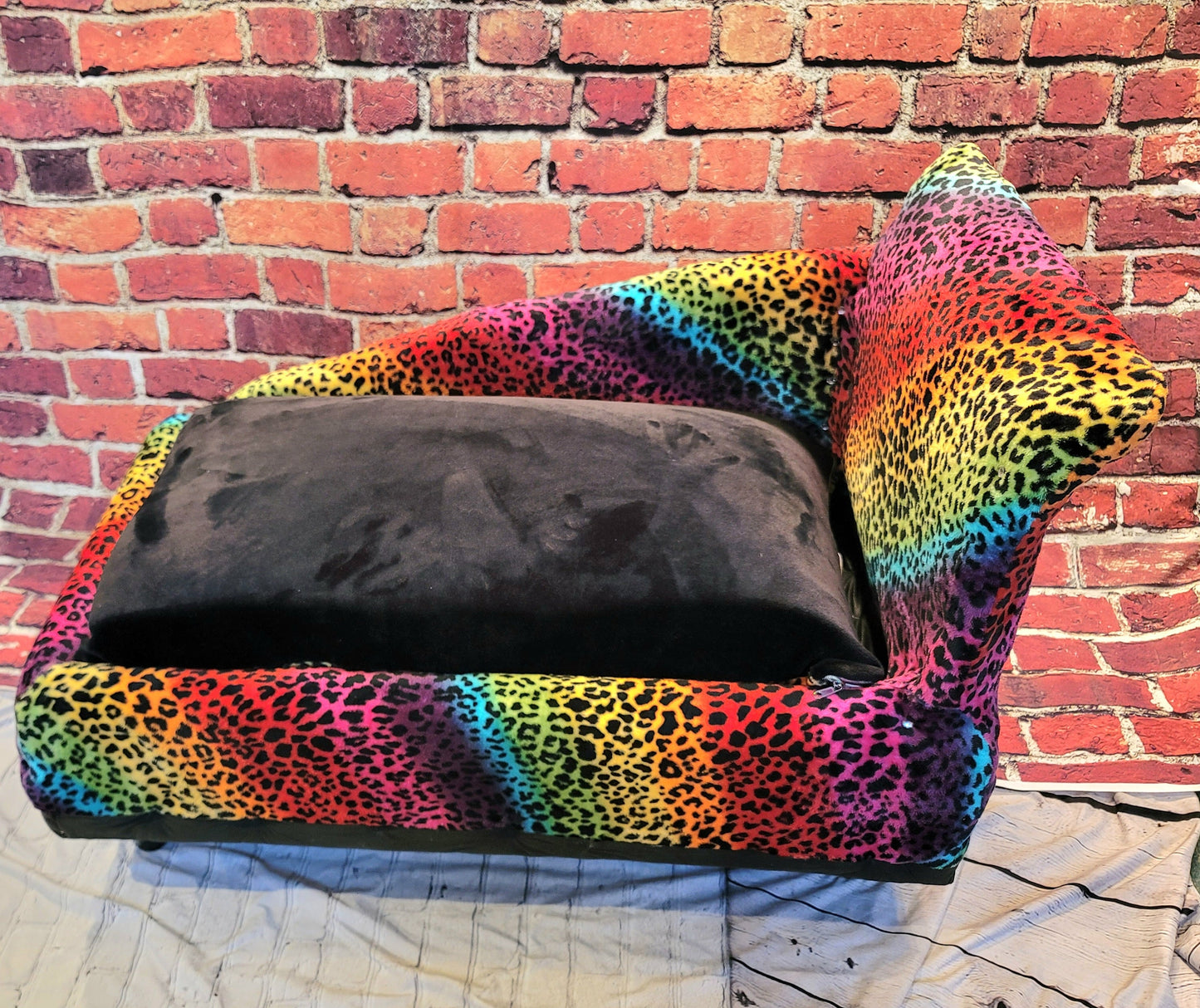 Pet Chaise Lounge, Rainbow Chaise Bed, Pet Chaise Bed, Dog Chaise, Cat Chaise Pet Furniture, Chaise furniture for pets