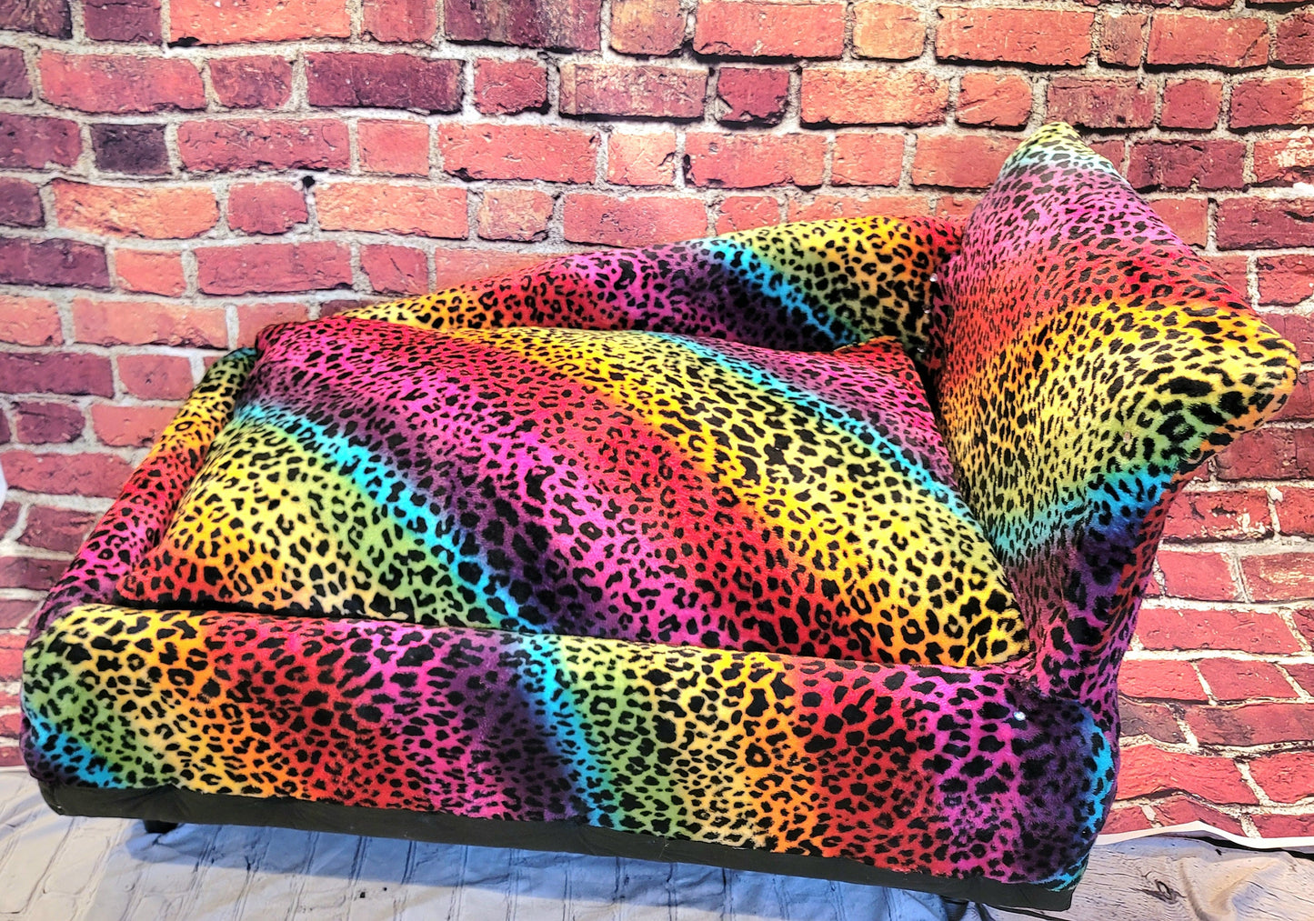 Pet Chaise Lounge, Rainbow Chaise Bed, Pet Chaise Bed, Dog Chaise, Cat Chaise Pet Furniture, Chaise furniture for pets