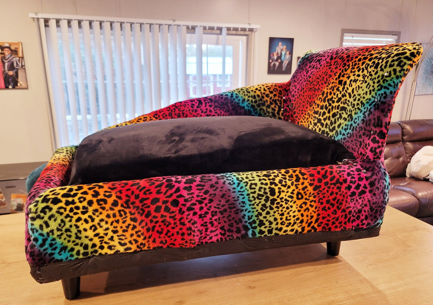 Pet Chaise Lounge, Rainbow Chaise Bed, Pet Chaise Bed, Dog Chaise, Cat Chaise Pet Furniture, Chaise furniture for pets