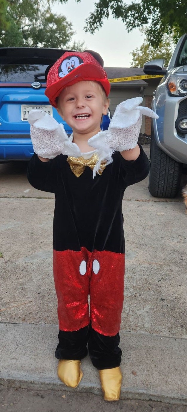 Mickey Mouse Kid Costume, Mickey Mouse Toddler Costume, Mickey Mouse Youth Costume, Mickey Sequin costume