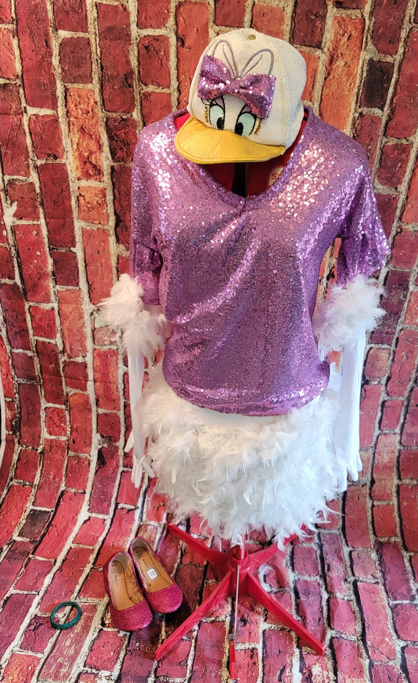 Daisy Duck adult costume, Daisy adult costume, Daisy duck costume, Daisy costume