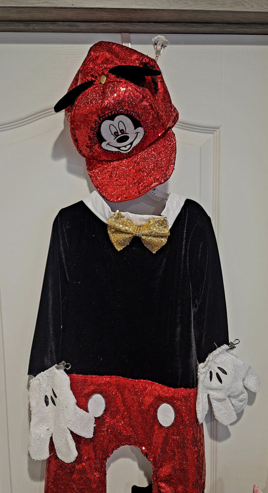 Mickey Mouse Kid Costume, Mickey Mouse Toddler Costume, Mickey Mouse Youth Costume, Mickey Sequin costume