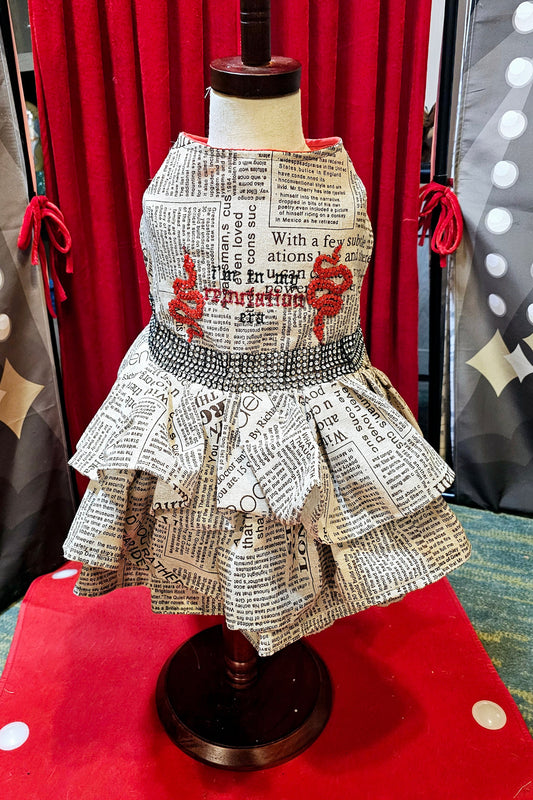Reputation Pet Dress, Reputation dog dress, Reputation cat dress, Reputation era pet costume, Taylor Swift Rep pet, pet Reputation dress