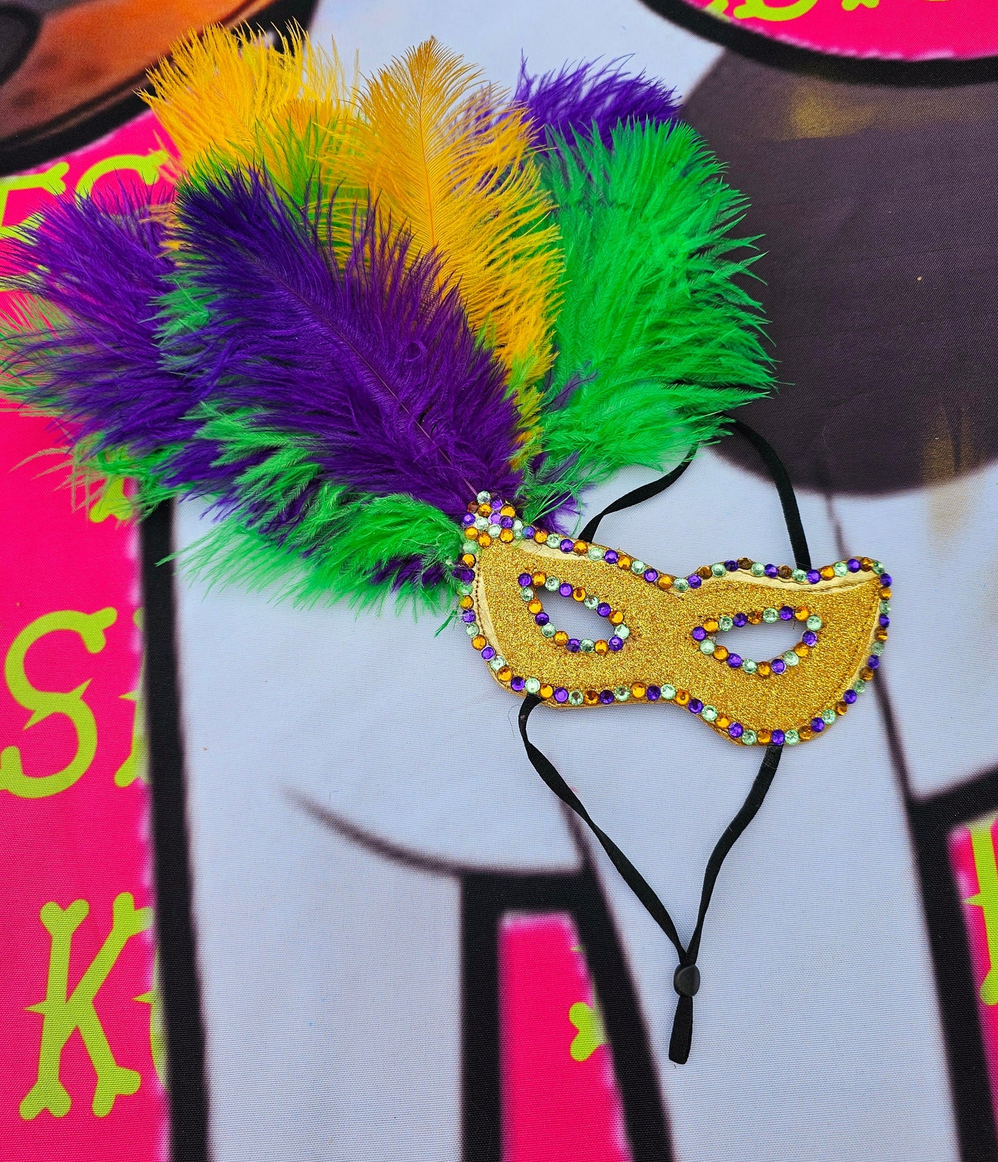 Mardi Gras Pet Masks, Mardi Gras Dog Mask, Fat Tuesday Dog Mask, Fat Tuesday Pet Mask, Mardi Gras Cat Mask, Pet Costume Mask, Dog Mask Inactive