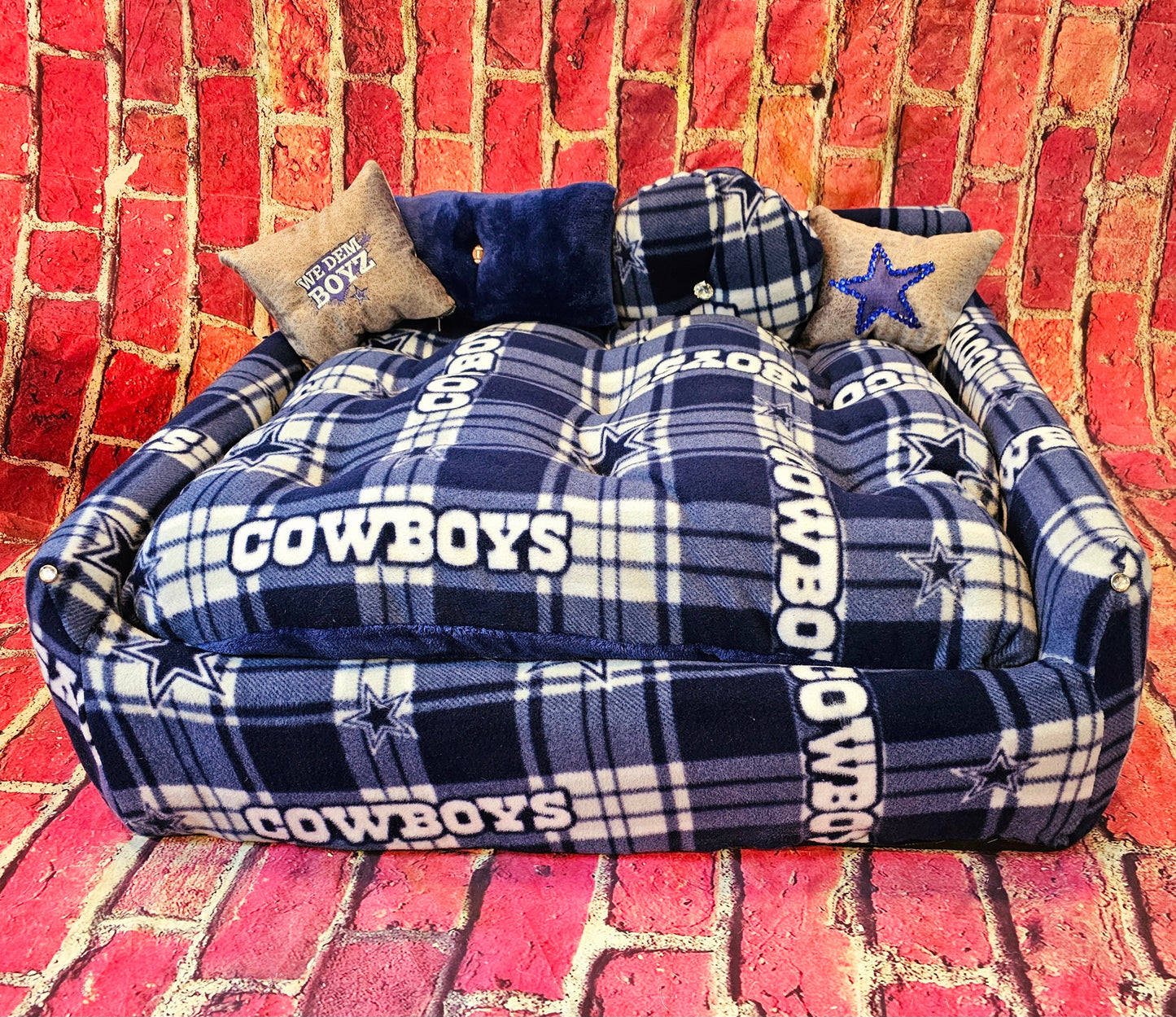 Dallas Cowboys Pet Couch, Dallas Cowboys Dog Couch, Dallas Cowboy Cat Couch, Dallas Cowboys furniture for pets, Dallas Cowboys Pet Bed