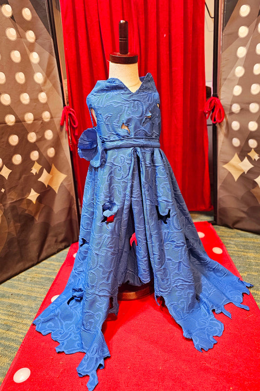 Blue Taylor Era's pet premiere dress, Taylor Swift pet blue premiere dress, Taylor dog premiere dress, blue flower pet dress, Era's tour pet