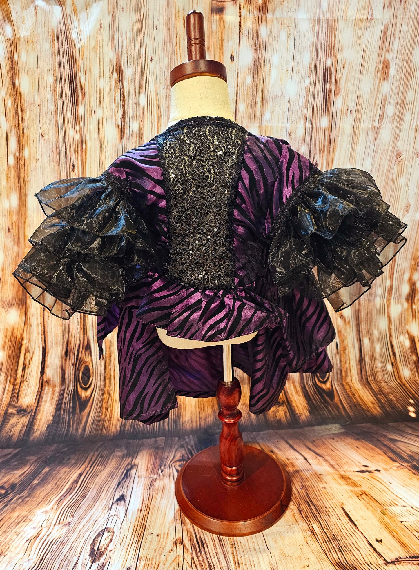 Zebra purple pet dress, 80's Pet Prom Dress, 80's Dog prom dress, 80's cat prom dress, 80'Pet Costume, 80's pet dresses, zebra pet prom