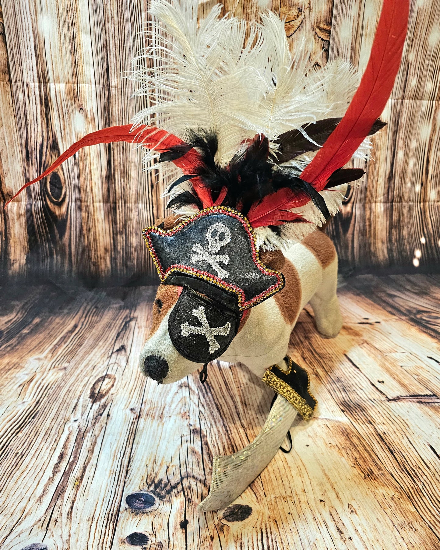Pet Pirate hat, pet pirate sword, pet pirate patch, pet pirate accessories, dog pirate hat. Dog pirate sword, dog pirate patch,  pirate pet