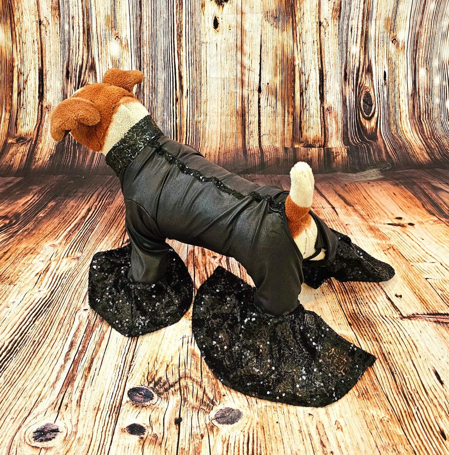 Pet body suit with sequins, dog body suit, pet bell bottom suit, sequin pet bell bottom suit, sequin dog bell bottom clothes, 70s pet