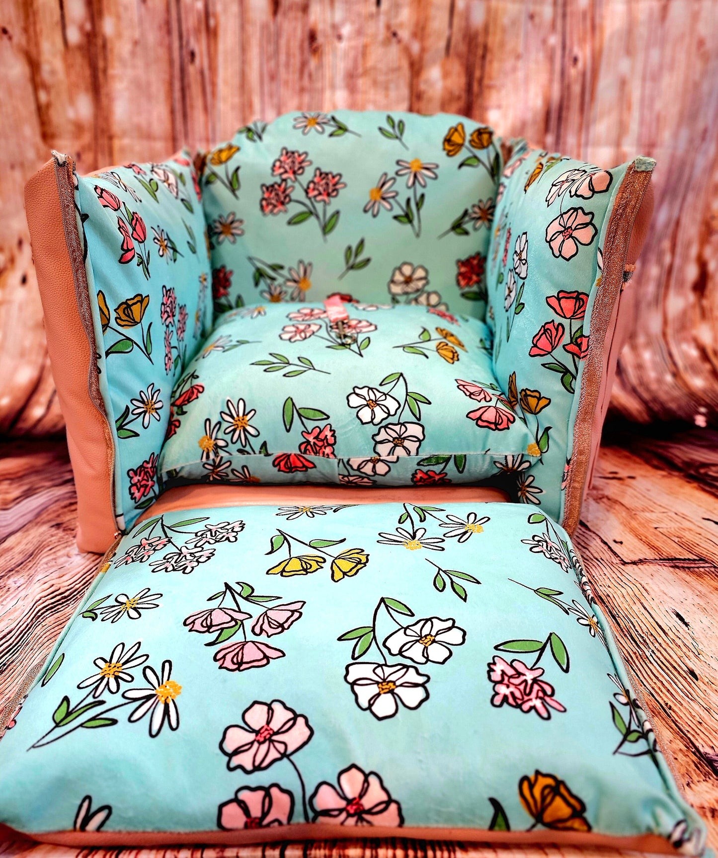 Flower Pet Booster seat, Pink pet booster seat, Dog booster seat, Pet car seat, pet car seat, pet storage car seat, pink dog car seat