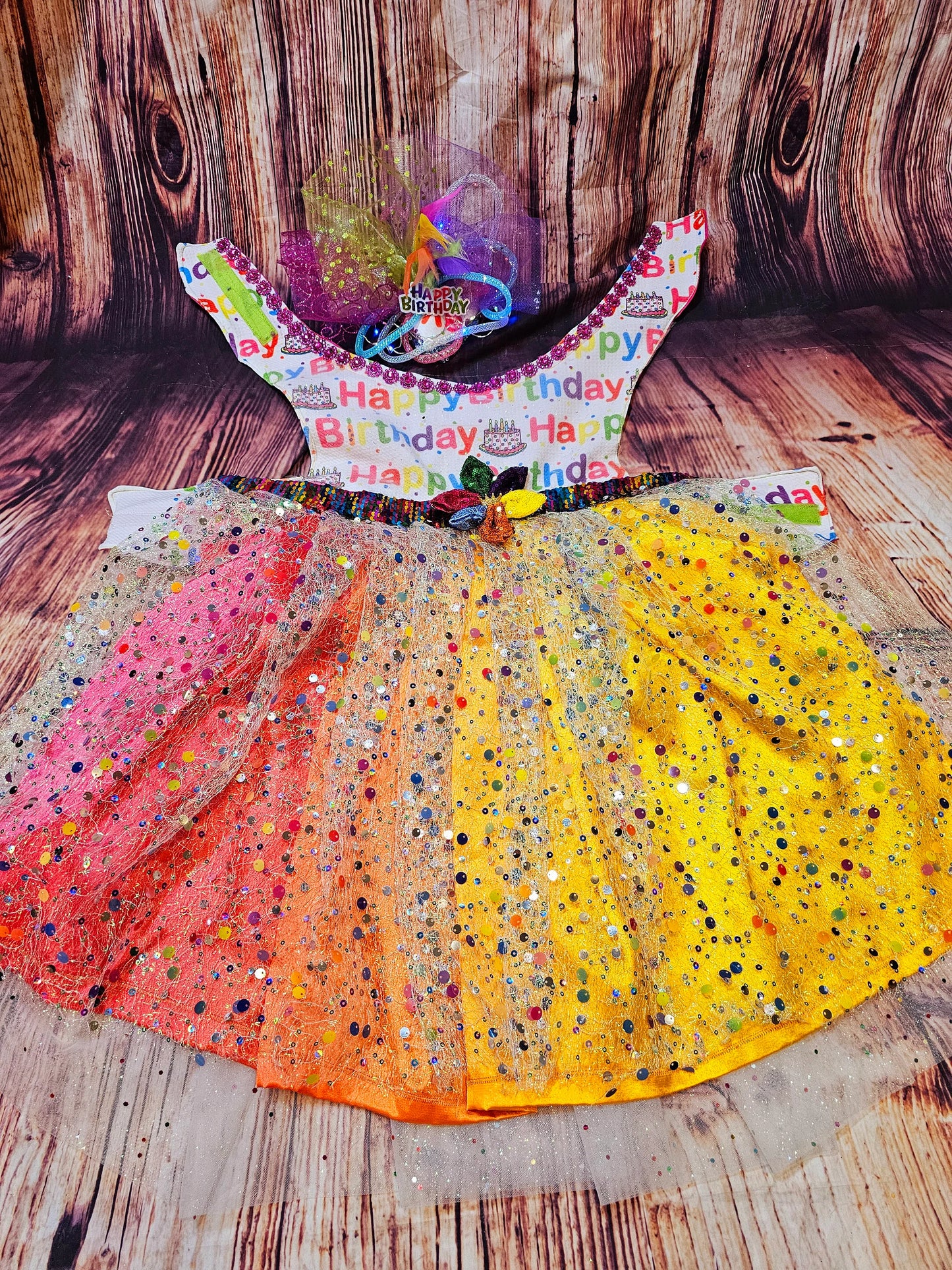 Happy Birthday Pet dress, Birthday confetti pet dress, Birthday sequin dog dress, Birthday cat dress, Happy Birthday Pet costume, celebration Pet