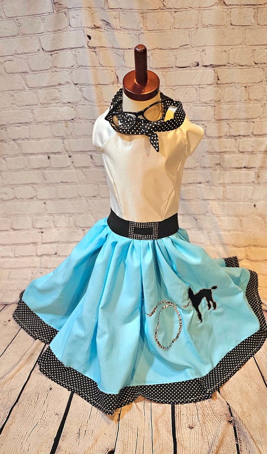 sock hop 50s baby costume, 50s car hop baby costume, 50s car hop toddler costume, 50s car hop girl costume, 50s costume for girls