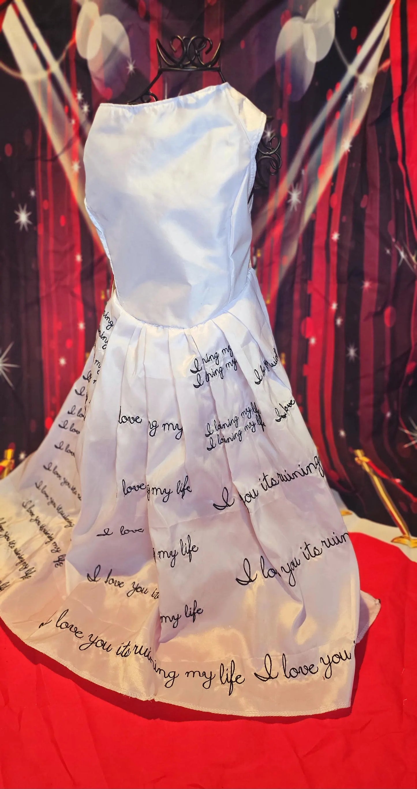 - TTPD Eras pet dress, I love you its ruining my life pet dress, TTPD pet dress, ttpd dog costume, who's afraid of little old me pet dress