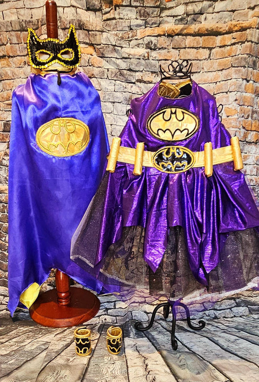 Batgirl pet costume, Batgirl dog costume, Batgirl cat costume, Batgirl pet cape, Batgirl Halloween costume, pet Batgirl, dog Batgirl costume