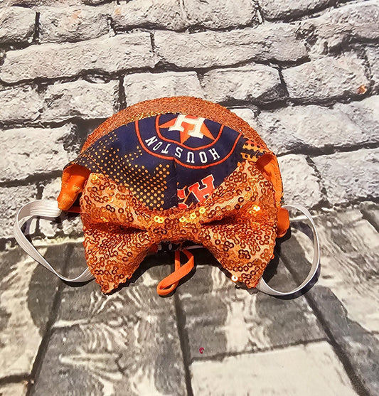 Pet sequin hat, pet astros sequin hat, dog astros sequin hat, pet hats, dog hats, Houston astro sequin hat, hats for dogs