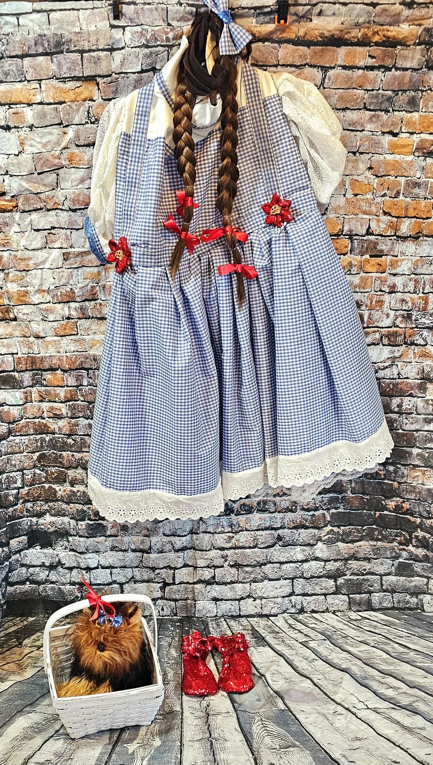 - Dorothy/Toto pet costume, Dorothy/Toto dog costume, Dorothy pet costume, Dorothy, Toto cat costume, pet Dorothy wig, toto and Dorothy pet
