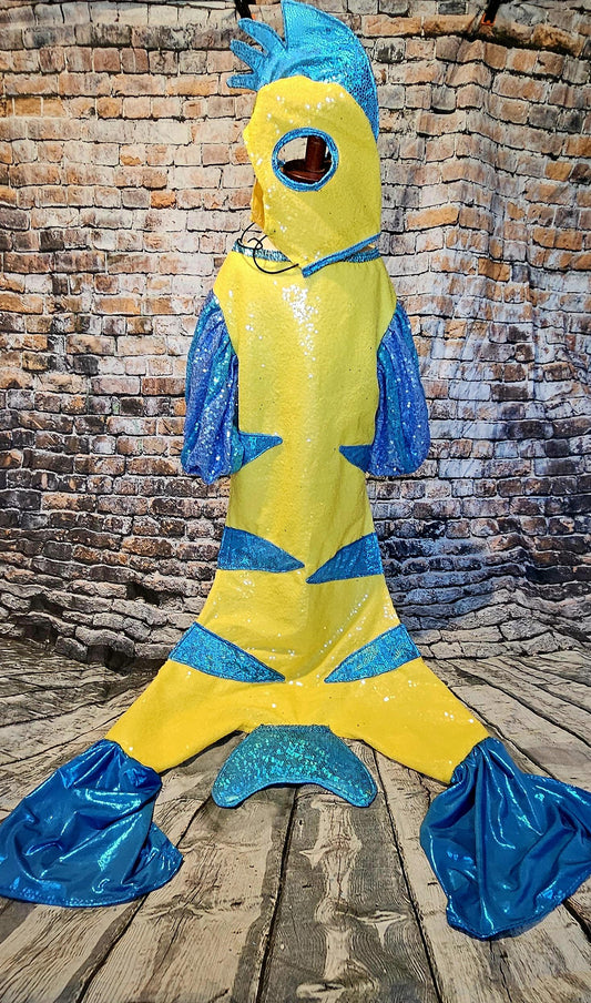 - Flounder pet costume, Flounder sequin pet costume