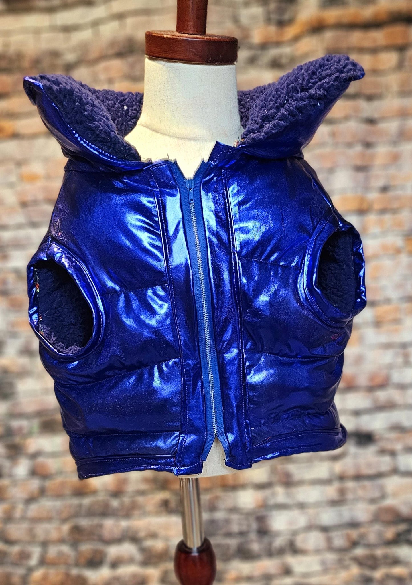 Pet puffer jacket, puffer dog jacket, metallic pet jacket, Houston texan dog jacket, pet puffer jacket, winter pet jacket, jackets for dogs
