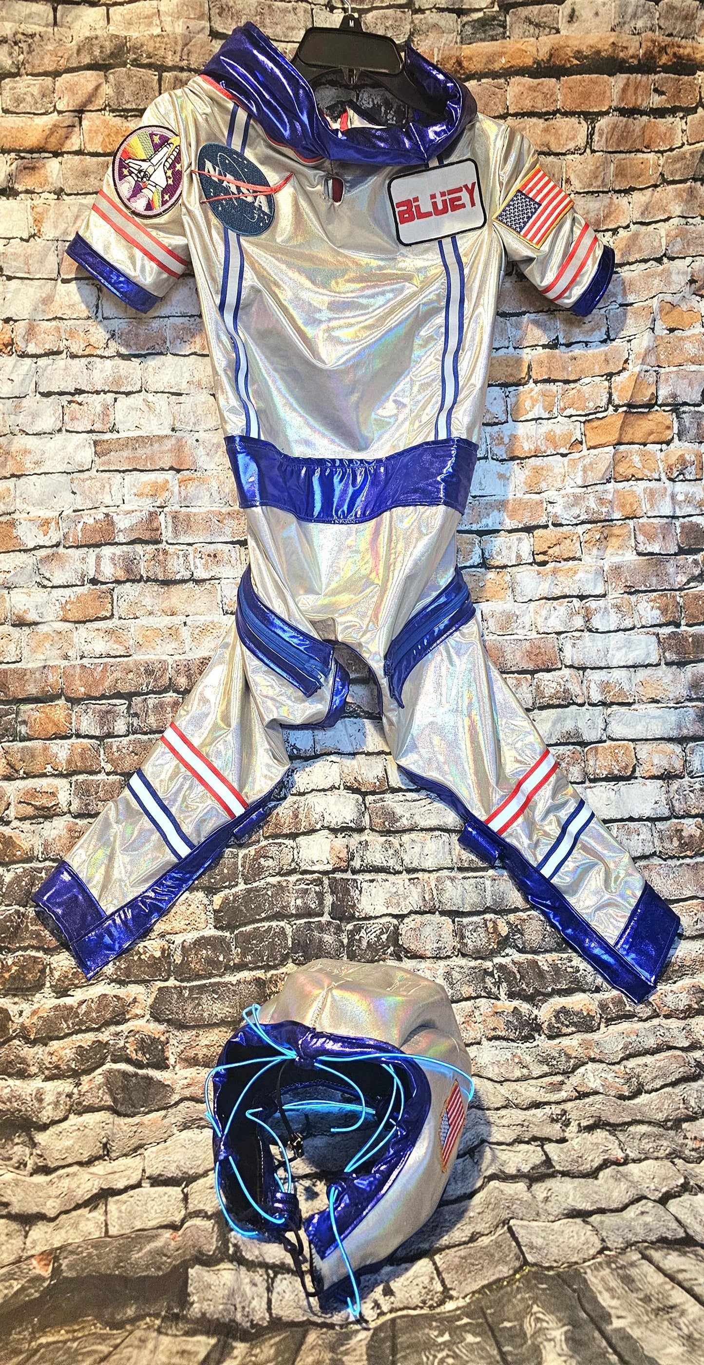 Astronaut Pet Costume, astronaut lightup dog costume, astronaut cat costume, pet astronaut costume, space pet costume, light up astronaut dog