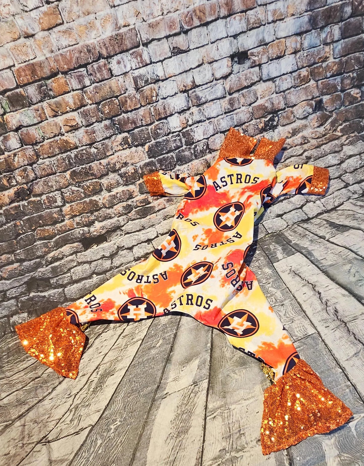 Houston Astros pet suit, Astros sequin dog suit, Astros cat suit