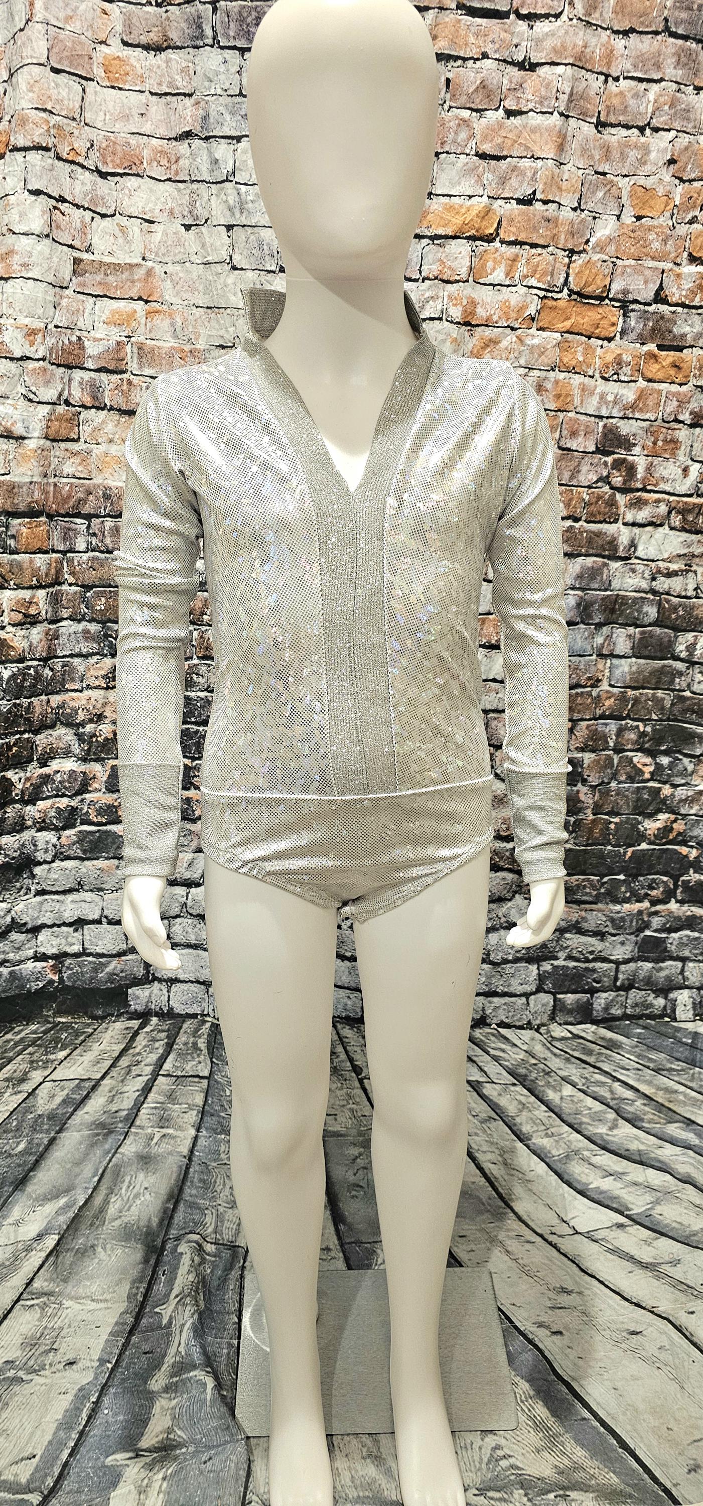 - Kid Elton John replica birds of a feather white kid costume, Elton John dance kid dance costume, Elton John replica circa 1973 kid costume