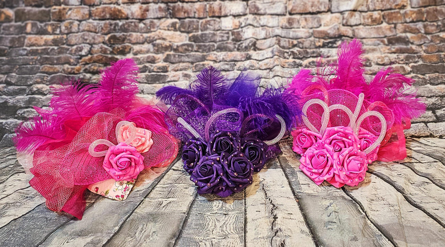 Kentucky Derby flower pet fasinator hat, Kentucky Derby flower dog fasinator hat, pet fasinator hat, dog fasinator hats, pet birthday hat