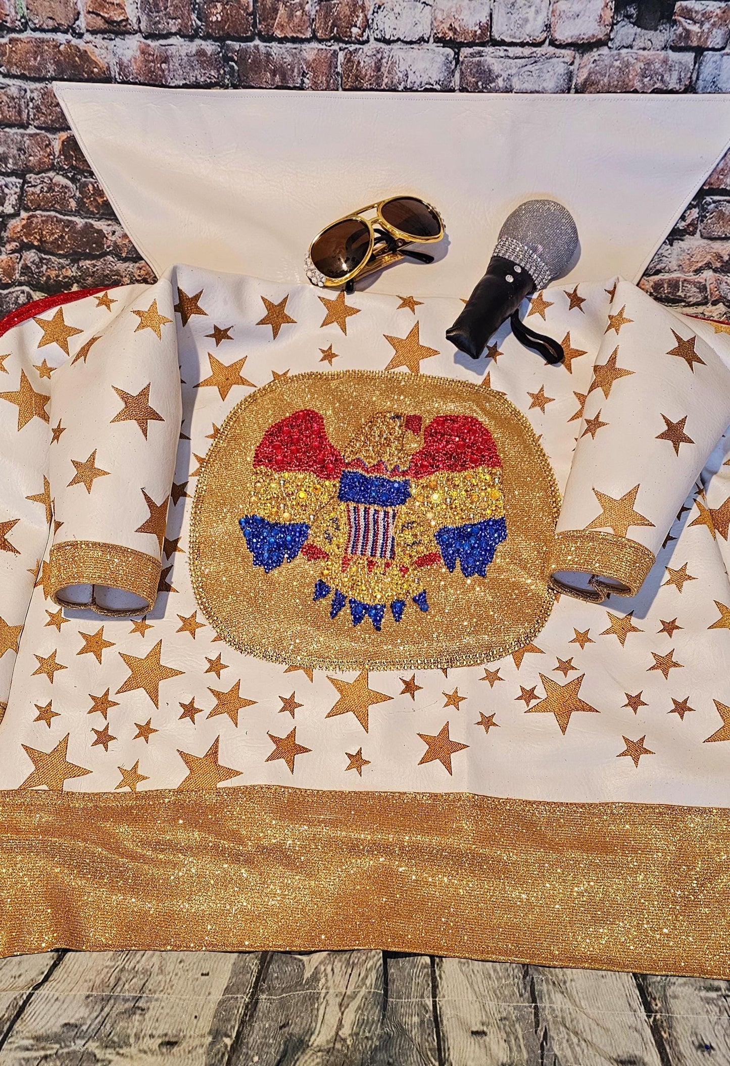 - Elvis pet costume, Elvis eagle pet jacket costume