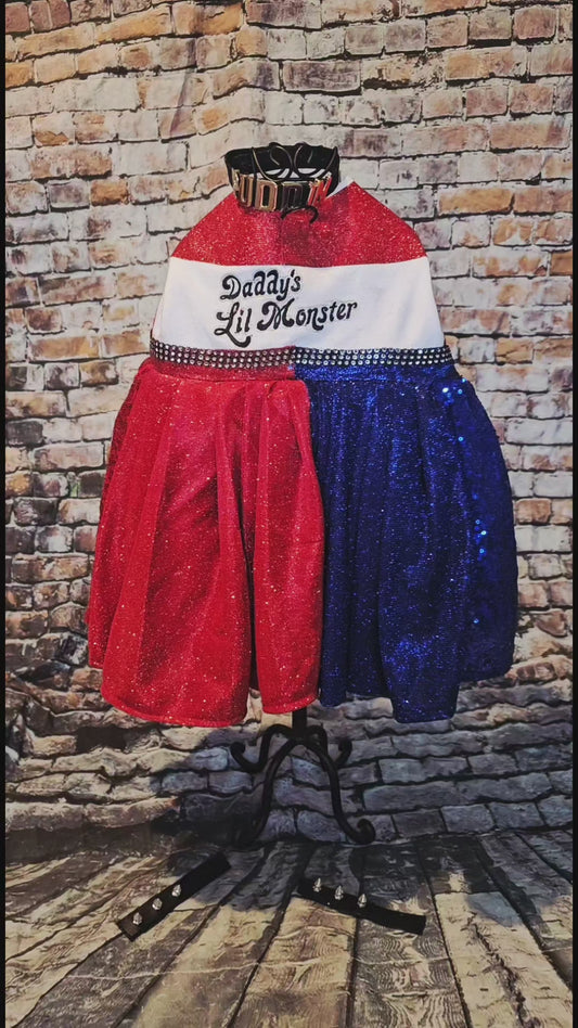 Harley Quinn pet costume, Harley Quinn dog costume